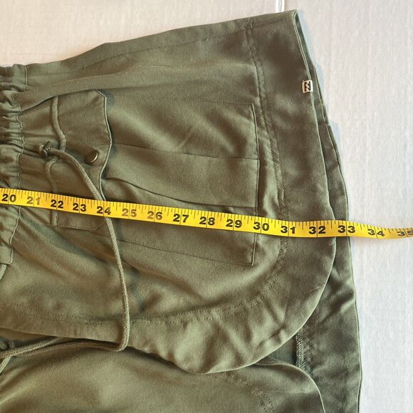 Billabong Jacket Women's Size Large Military Olive Green Hooded Pockets Open - Picture 12 of 12